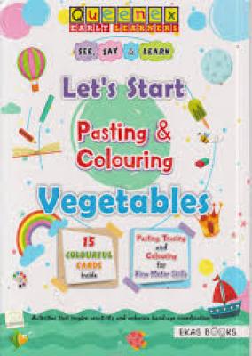 Pasting And Colouring Vegetables